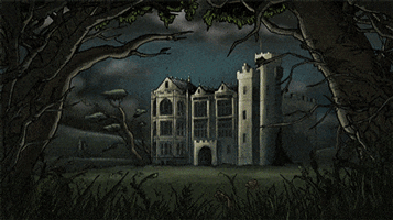 Gif animé gothique chateau